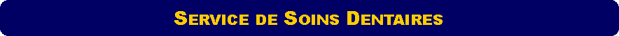 Rectangle  coins arrondis: Service de Soins Dentaires