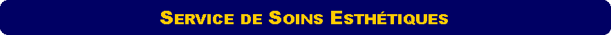 Rectangle  coins arrondis: Service de Soins Esthtiques